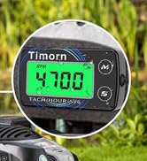 Small Engine Tachometer Hour Meter: Timorn Digital Inductive Waterproof Tiny Tach Meter & RPM Met...