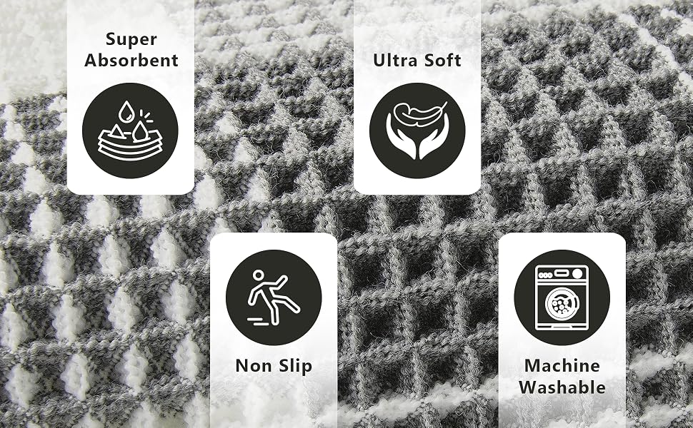 waffle bathroom rug