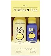 Sun Bum Lighten and Tone Travel Kit - Blonde Hair Lightener and Tone Enhancer - Enhances Hair Col...