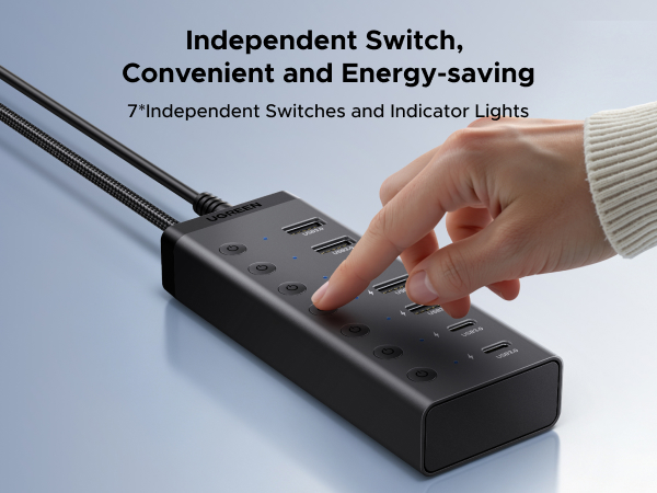 UGREEN 7-in-1 Powered USB 3.0 Hub