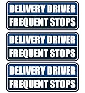3 PCS Delivery Driver Car Magnet, Frequent Stops Car Magnet Delivery Magnetic Car Door and Bumper...