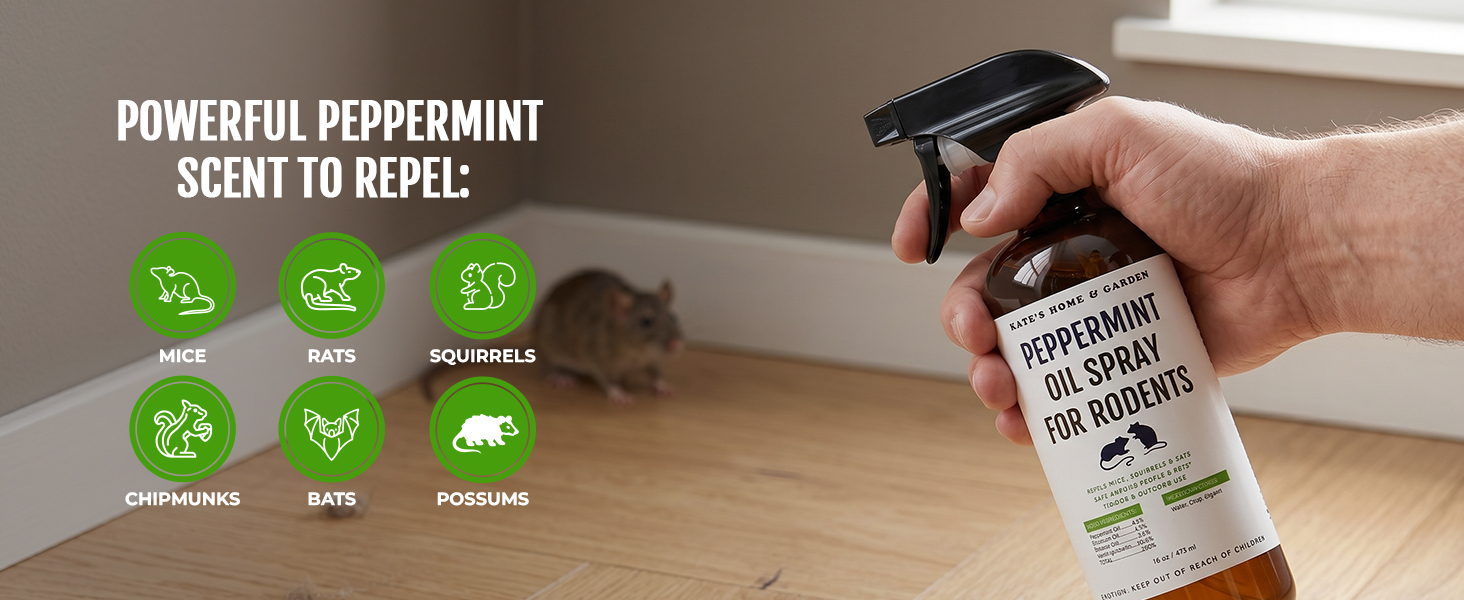 rodent repellent mouse rat peppermint oil indoor outdoor