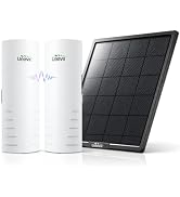 UeeVii 5.8G Point to Point Wireless Bridge Kit with Solar Panel CPE452 | 20000mAh Solar Battery,3...