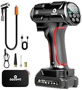 Cordless Air Compressor 160PSI Portable Tire Inflator with 10000mAh Battery & Dual Power System -...