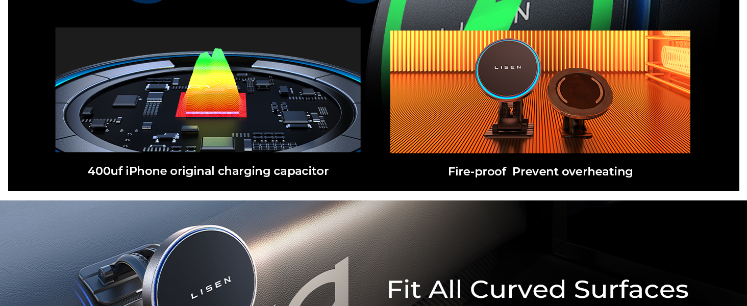 Magsafe car mount charger