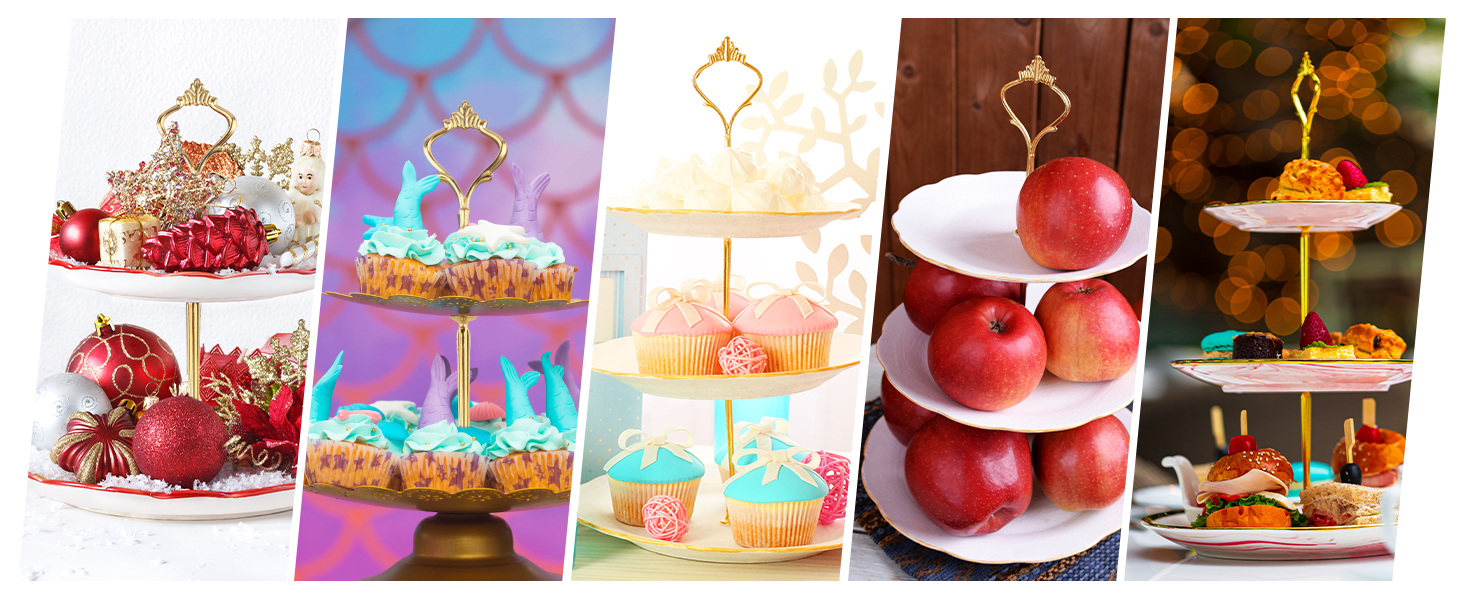 gold cake stand hardware