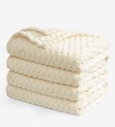 PHF Ultra Soft Flannel Fleece Blanket Queen Size, Lightweight 3D Jacquard Fleece Blanket, No Shed...