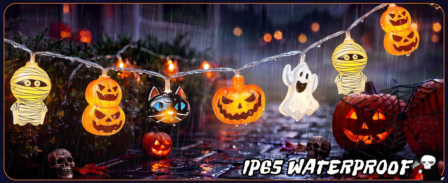 IP65 waterproof Halloween string lights for outdoor decorations