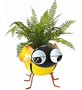 GIFTME 5 Metal Bee Garden Pot for Plants Indoor or Outdoor Decorations Succulent Cactus Flower Pl...