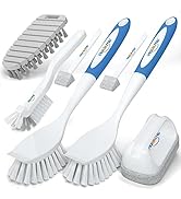 Holikme 7 Pack Kitchen Cleaning Brush Set, Dish Brush for Cleaning, Kitchen Scrub Brush&Bendable ...