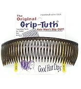 Good Hair Days Grip-Tuth Comb Band - One Piece 6” Hair Side Comb - Hair Combs For All Types Of Ha...