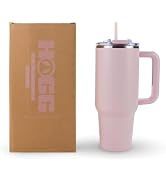 Hogg Big Swig 40 oz Tumbler with Handle and Straw - Light Pink, Powder Coated Tumblers for Laser ...
