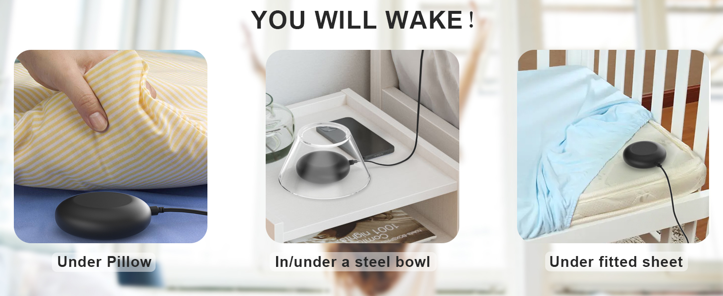 alarm clock with bed shaker