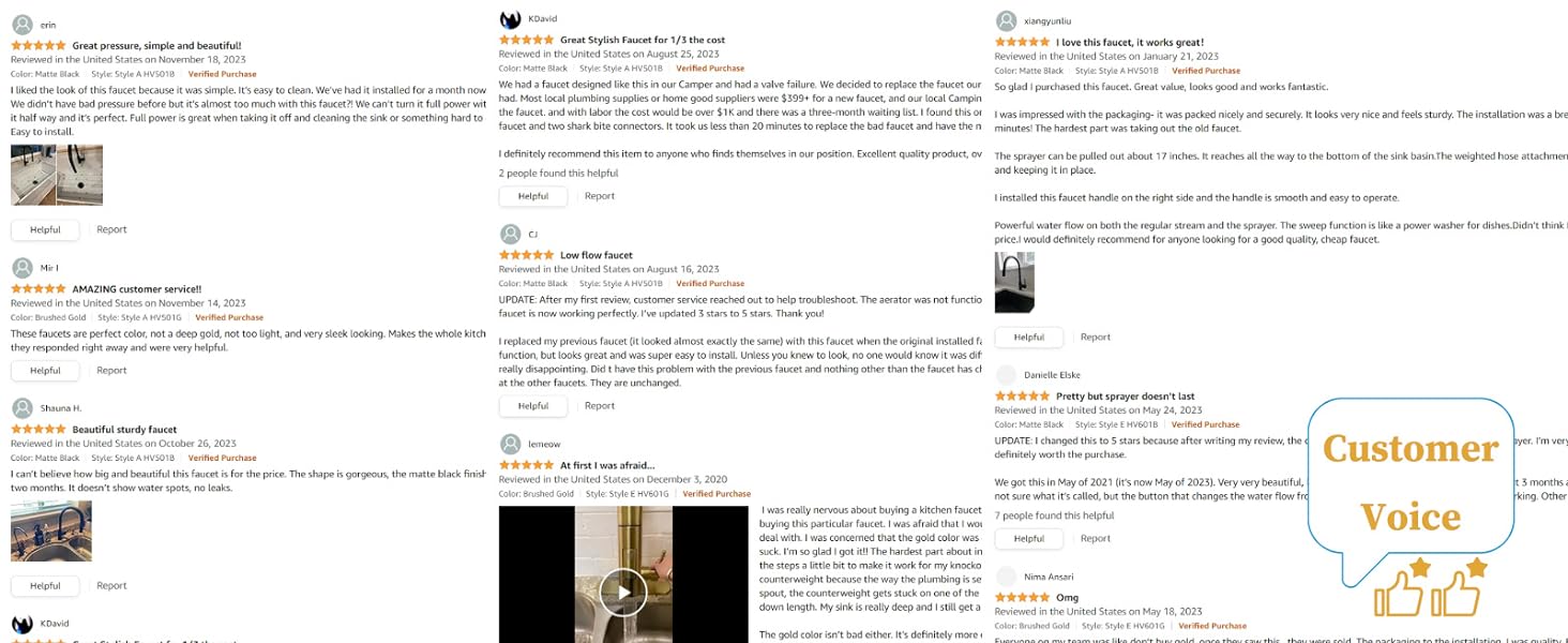 havin pull out kitchen faucet has good voice, recommended
