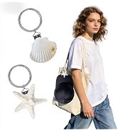 ZJO Hat Clip for Travel on Bag, 2 Pack White Shell and Starfish Hats Holder for Travel, Secure Lo...