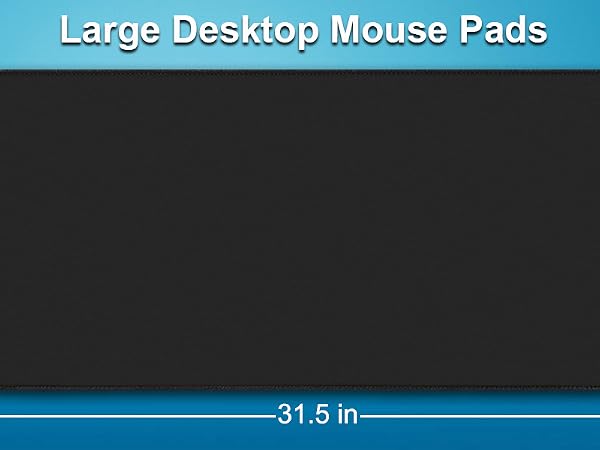 Large Extended Gaming Mouse Pad with Stitched Edges,