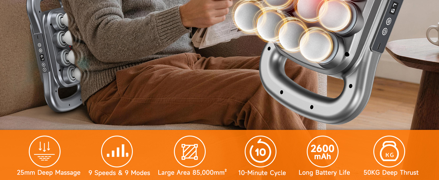 back massager back massager for pain relief deep tissue smooth spine triple fusion back massage