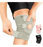 Bracoo Knee Support Brace for Men Women, Adjustable Compression Sleeve Wrap Patellar Pad Tendon -...