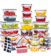 68 pcs food storage container sets