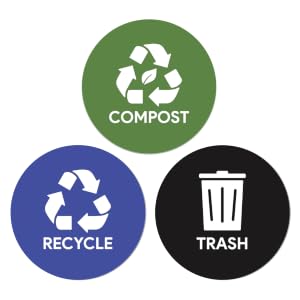 Sutter Signs Recycle, Trash, Compost