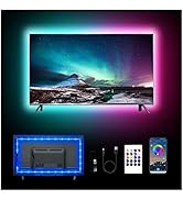 dalattin 12.5ft Led Lights for TV, 40-55 Inch USB RGB LED Strip Lights, TV Backlight with Remote ...