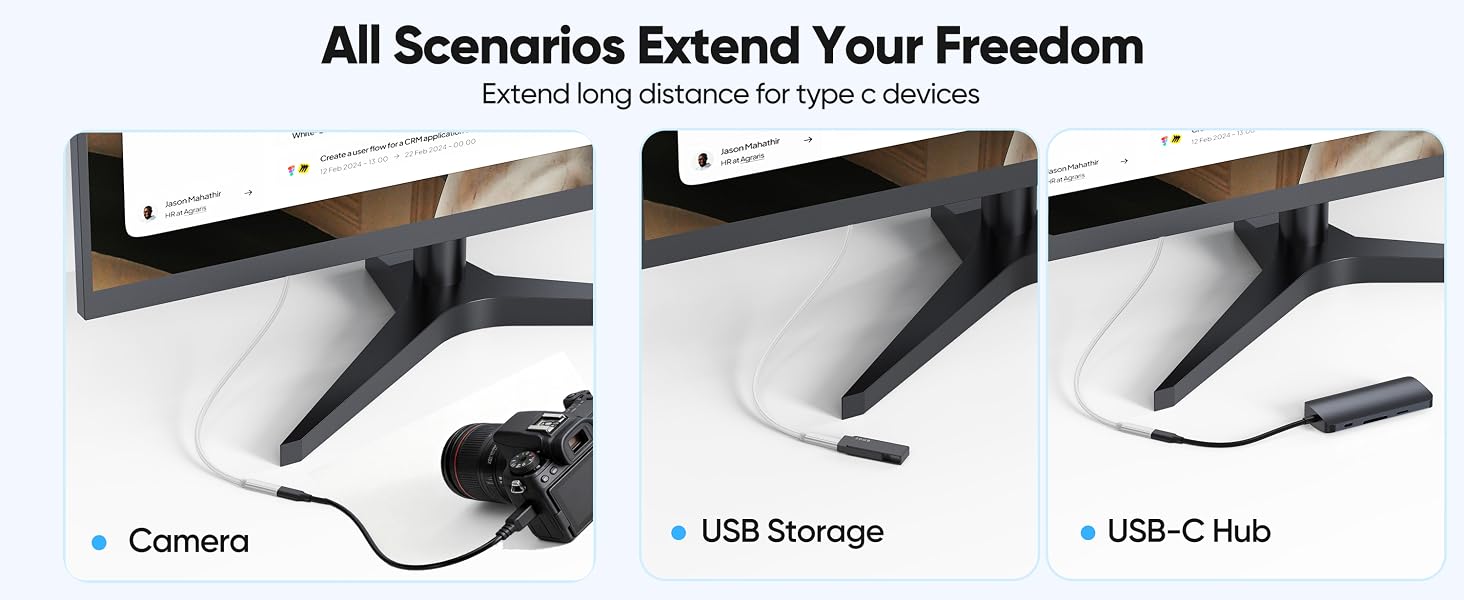 USB C Extension Cable 3FT