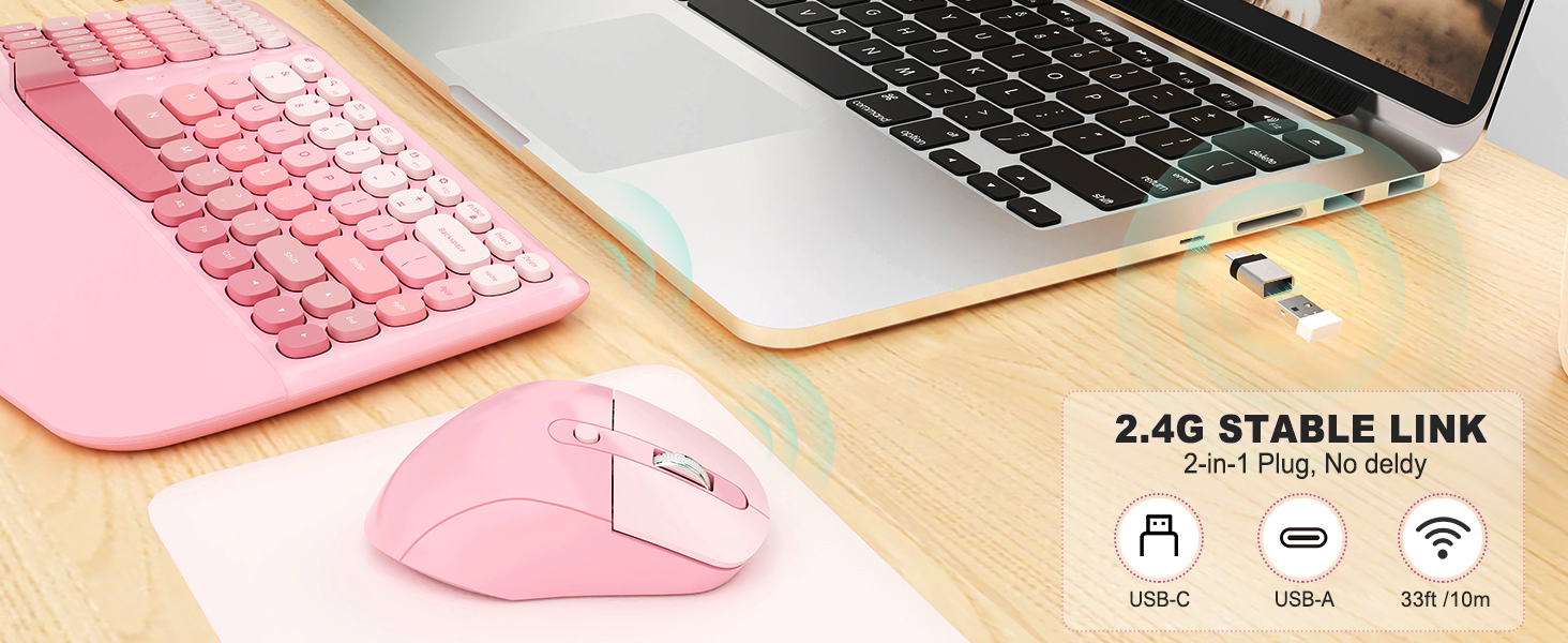 Ergonomic Wireless Keyboard