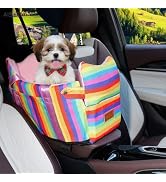Cullaby Console Dog Car Seat for Small Dogs - Anti-Collapse Center Console Armrest Booster Seat, ...