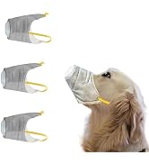 2Pc Adjustable Dog Face Mask, Gas Masks for Dogs, Pet Anti Dust Breathing Muzzle Breathable Dog S...