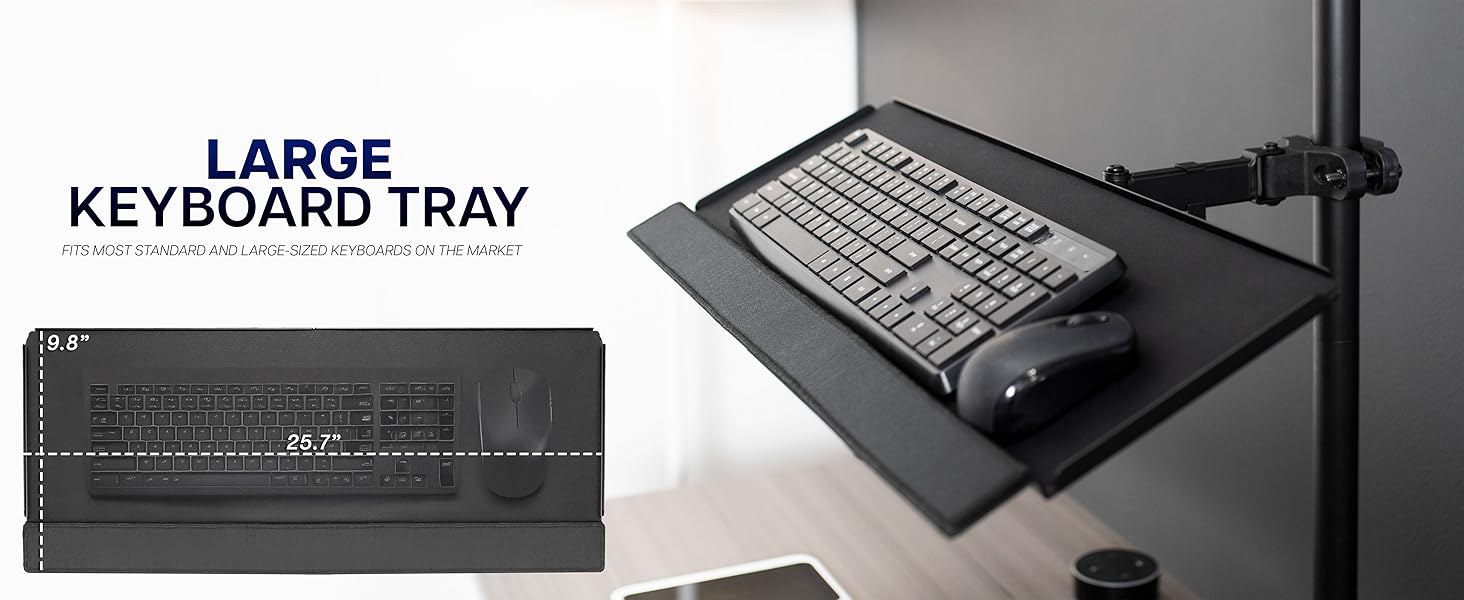 large keyboard tray