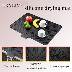 LKYLIVE Silicone Drying Mat