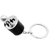 Kewucn Car Shifter Gear Keychain, Creative 6 Speed Manual Transmission Shift Lever Keyring, Auto ...