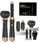 Hair Dryer Brush 5 in 1, Blow Dryer Brush Set with Air Curler Wrap Hair Styler, Negative Ionic Bl...