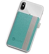 Stick-On Phone Wallet for Back of iPhone or Android Case | 6 Sleeve Credit Card Holder - Pocket f...