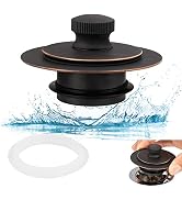 Artiwell Universal Lift and Turn Bath Drain Stopper and Cover, Bathtub Drain Stopper, Replaces Li...