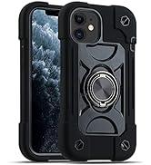 MARKILL Compatible with iPhone 11 Case 6.1 Inch with 360°Rotate Ring Stand, Military Grade Drop P...