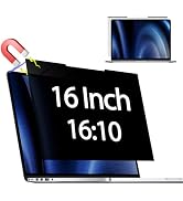Magnetic Laptop Privacy Screen for 16 Inch 16:10, That Screen Size is 13.57 in Wide and 8.48 in H...