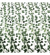 CODE FLORIST Artificial Ivy Fake Greenery Leaf Garland Plants Vine Foliage Flowers Hanging for We...