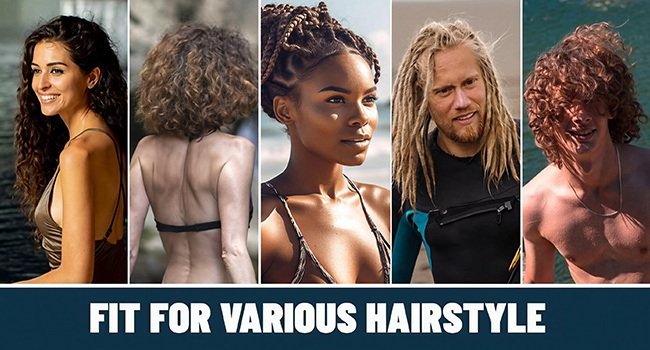 swim cap for long hair