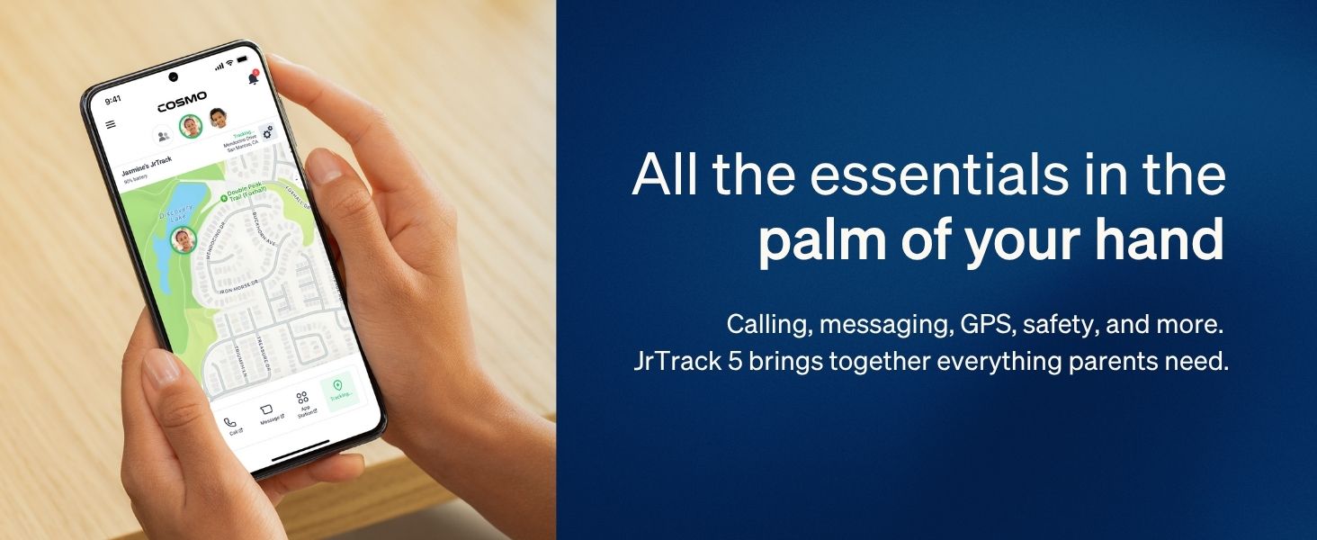 parent app cosmo jr track tracking halogps sos settings safety safest best wristwatch gadget wrist