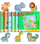 Magnetic Puzzles for Kids Ages 1-3, Travel Toddler Puzzles Ages 2-4 Year, Animal Activities Toy f...