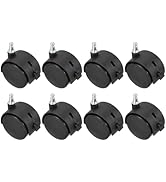 PATIKIL Office Chair Wheels Replacement 2", 8 Pcs Nylon Heavy Duty Office Furniture Casters Wheel...