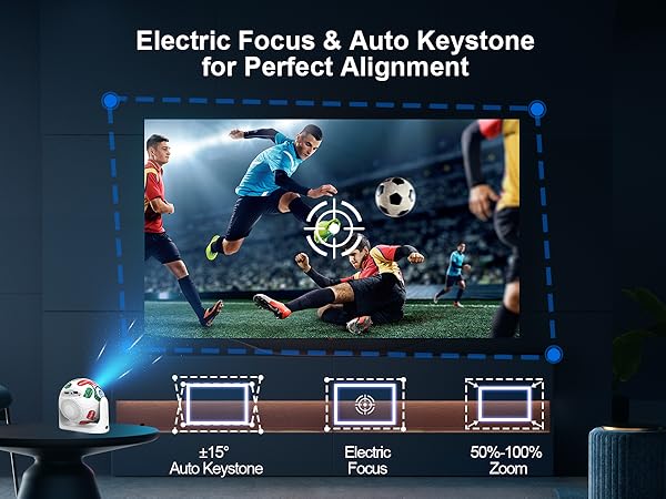 Auto Focus Mini Portable Projector