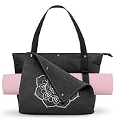 Gonex Yoga Mat Bag, Yoga Gym Bag Tote Bag with Multi Pockets For Women Men, Canvas Yoga Mat Carri...