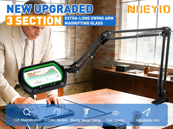 large magnifying glass with light magnifying glass with light hands free 10x magnifying glass light