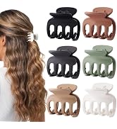 USDNICE 6 Pcs Hair Clips Small Claw Clips for Thin Hair Medium Matte Non-slip Hair Accessories fo...