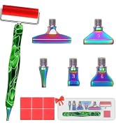 Heyseri Diamond Painting Pen with Screw Tips, Ergonomic Diamond Art Pen with Screw Thread Metal T...
