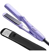 Mini Portable Flat Iron Tourmaline Ceramic Dual Voltage Travel Iron for Worldwide Use LED Indicat...