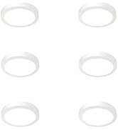Juno Slim Basics 6 Inch LED Ceiling Light, Low Profile Surface Mount Downlight for Shower or Clos...