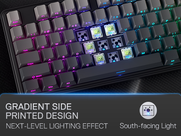 K707 south-facing LED & side printed tech